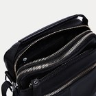 Сумка мужская через плечо Fidelio Largo на молнии, 19×7×22 см, чёрная - Фото 5