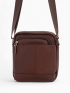 Сумка мужская через плечо Fidelio Largo на молнии, 18×7×20 см, коричневая - Фото 1