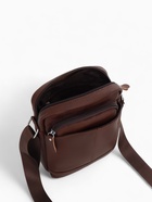 Сумка мужская через плечо Fidelio Largo на молнии, 18×7×20 см, коричневая - Фото 8