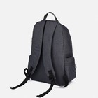 Рюкзак мужской на молнии, 3 наружных кармана, цвет серый - фото 24651403