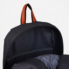Рюкзак мужской на молниях, 3 наружных кармана, цвет серый - Фото 4