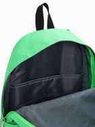 Рюкзак школьный FULLDORN на молнии, с карманами, однотонный, размер 30×10×41 см, зелёный - Фото 9