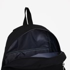 Рюкзак школьный из текстиля на молнии, 3 кармана, цвет чёрный - Фото 4