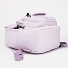 Рюкзак школьный из текстиля на молнии, наружный карман, FULLDORN, цвет сиреневый - фото 22795257