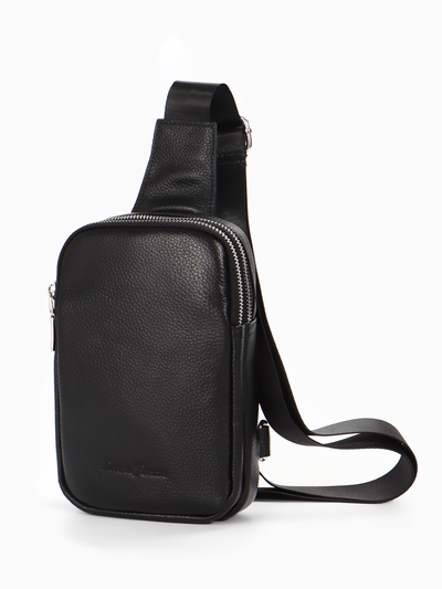 Сумка-слинг на молнии, цвет чёрный