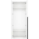 Шкаф 2-х дверный «Локер», 800×530×2200 мм, со штангой, цвет белый снег - Фото 3