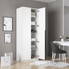 Шкаф 2-х дверный «Локер», 800×530×2200 мм, с полками, цвет белый снег - Фото 2