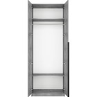 Шкаф 2-х дверный «Локер», 800×530×2200 мм, со штангой, цвет бетон - Фото 3