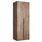Шкаф 2-х дверный «Локер», 800×530×2200 мм, со штангой, цвет дуб табачный - Фото 1