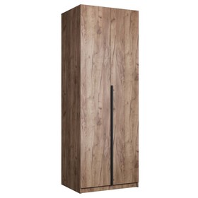 Шкаф 2-х дверный «Локер», 800×530×2200 мм, со штангой, цвет дуб табачный