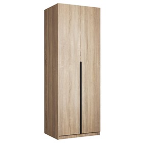 Шкаф 2-х дверный «Локер», 800×530×2200 мм, со штангой, цвет сонома