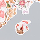 Наклейки для творчества "Новогодняя выпечка" набор 46 шт 4,4х4,4х1,1 см - фото 22754610