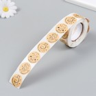 Наклейка бумага «Крафт. Персонажи Рождества», d=2.5 см, 500 шт. в рулоне, 3×6.5×6.5 см - Фото 5