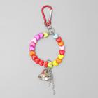 Игрушка для птиц «Кольцо из бусин», 6×17 см, с колокольчиком, пластик, металл - Фото 4