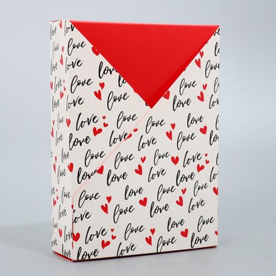 Коробка подарочная складная, упаковка, «Love», 21х 15 х 5 см