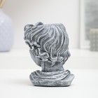 Фигурное кашпо "Голова девушки" под камень, 10х13см - фото 22832644