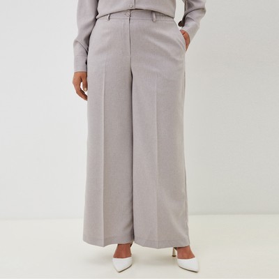 Брюки женские MIST plus-size, р. 56, бежевый