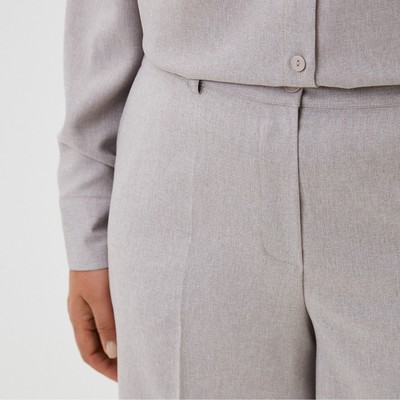 Брюки женские MIST plus-size, размер 56, бежевые