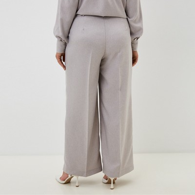 Брюки женские MIST plus-size, размер 56, бежевые