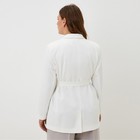 Пиджак женский с поясом MIST plus-size, р.56, белый - Фото 4