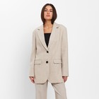 Пиджак женский с боковыми разрезами MIST размер 52-54, цвет бежевый - Фото 1