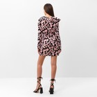 Платье женское с воланом MIST, размер 42, розовый 9703901