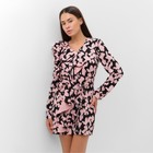 Платье женское с воланом MIST, размер 48, розовый - фото 320117221