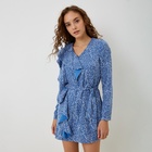 Платье женское с воланом MIST, размер 42, голубой - фото 320117231
