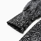 Платье женское с рюшами MIST, размер 50, черный - фото 46819731