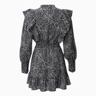 Платье женское с рюшами MIST, размер 50, черный - фото 46819733