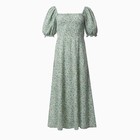Платье миди женское MIST Flower, зелёное. размер 46 - фото 24319499