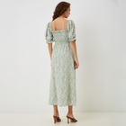 Платье женское миди MIST Flower, зеленый. р.48 - фото 24319507