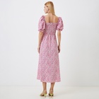 Платье женское миди MIST Flower, фиолетовый. р.44 - Фото 4