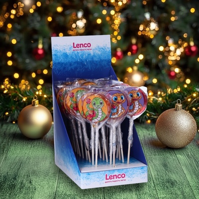 Карамель леденцовая новогодняя "Символ года" с росписью, 35 гр