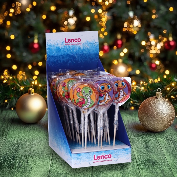 Карамель леденцовая новогодняя "Символ года" с росписью, 35 гр - Фото 1