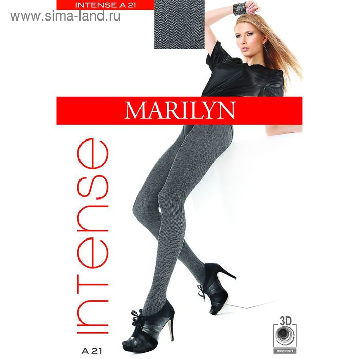 Колготки женские MARILYN INTENSE A21 60 (botello/black, 3/4) - Фото 1
