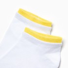 Носки женские, цвет белый/жёлтый, размер 38-41 - Фото 2