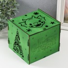 Шкатулка-куб "Мордочка Дракона" зеленый 15,5х15х14 см (набор 6 деталей) - фото 11024184