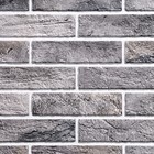 Стеновая панель ПВХ «Кирпич Бисмарк», 485×960 мм, цвет серый - Фото 2