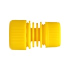Муфта переходная, для шлангов 1/2" (12 мм) – 3/4" (19 мм), цанговое соединение, ABS-пластик, жёлтая, Greengo - Фото 3