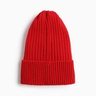 Шапка детская MINAKU с отворотом р-р 52-56, цв. красный 9750735