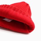 Шапка детская MINAKU с отворотом р-р 52-56, цв. красный 9750735