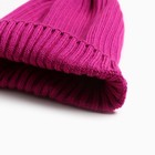 Шапка детская MINAKU р-р 52-56, цв. малиновый - фото 44005918