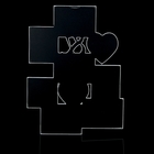 Фоторамка пластик на 9 фото "Любовная история" белая, 10х10, 10х15 см, 60х46,5 см - Фото 3