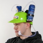 Каска «Борюсь с алкоголем», с отверстиями под банки, обхват головы 56-58 см - Фото 3