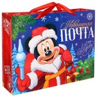 Пакет ламинат горизонтальный,"Новогодняя почта", 40 x 31 x 11,5 см , Микки Маус и его друзья - фото 9498645
