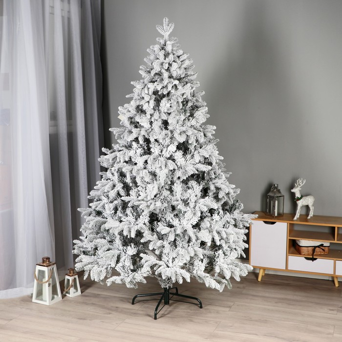 Искусственная ёлка заснеженная «ЕлкиТорг. Камчатская», 180 см, d нижнего яруса 120 см, 464 смешанные шарнирные ветки - Фото 1