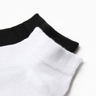 Набор укороченных носков (2шт) LB Hype 451, цвет белый/черны, р-р 36-41 - Фото 3