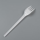 Одноразовая посуда: Вилка одноразовая столовая «Белая» 16,5 см (комплект 100 шт) - фото 22785300