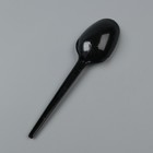 Ложка одноразовая столовая "Черная" 15 см - фото 24637470